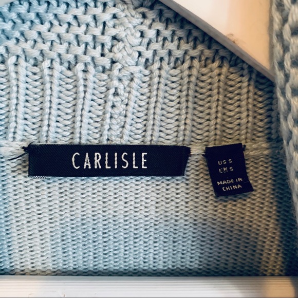 CARLISLE Baby Blue Open Cardigan - Picture 6 of 8